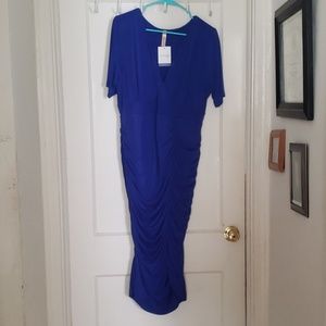 Beautiful blue rouched dress